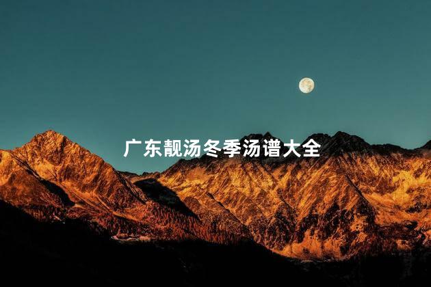 广东靓汤冬季汤谱大全